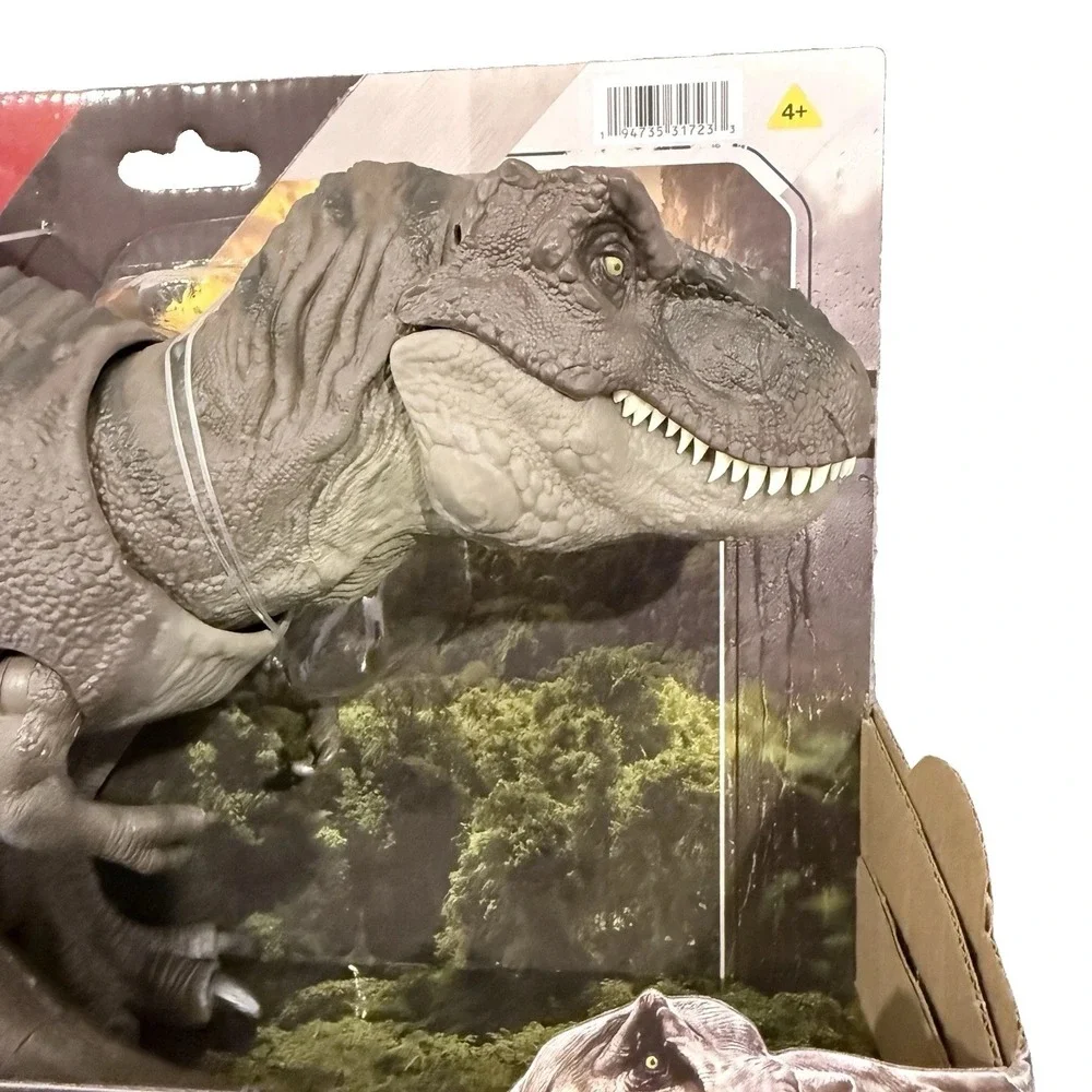 Jurassic World Rebirth Tyrannosaurus Rex Action Figure, Dinosaur Toy T-Rex Chomp
